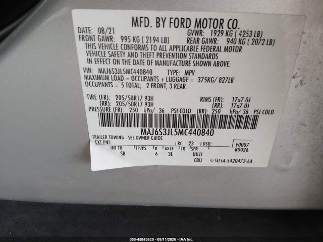 2021 FORD ECOSPORT SES - 1